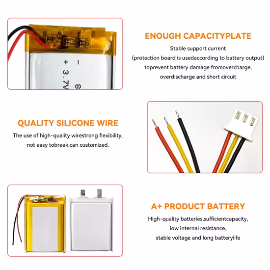 Factory 13300 3.7V 400mAh 10c High Discharge Rate Small Lithium Polymer Battery Rechargeable